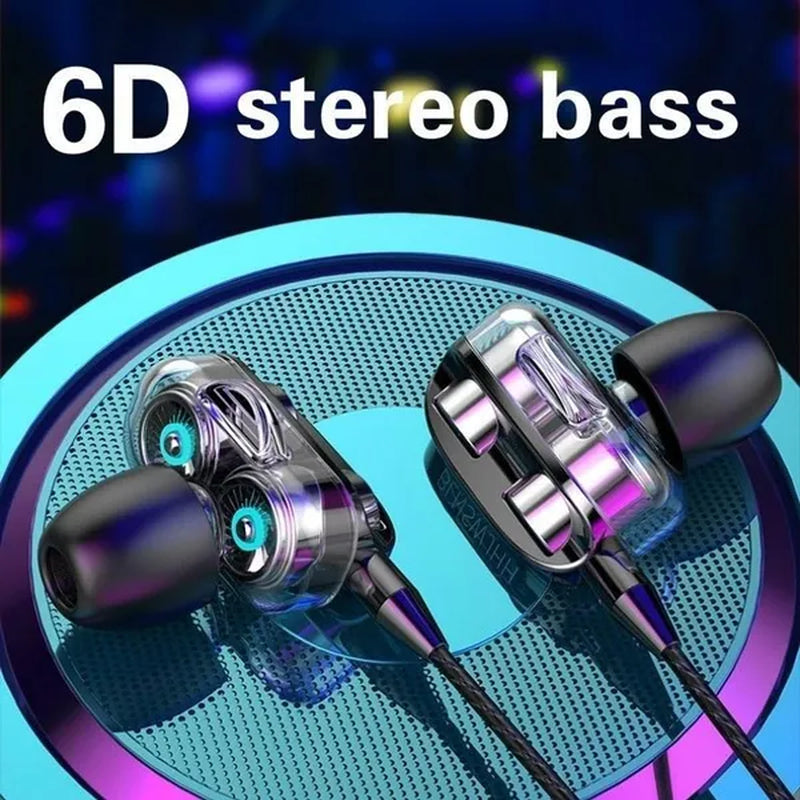 Stereo 3.5Mm Wired Earphone Noise Isolation Sport In-Ear Earphone with Microphone and Subwoofer Headset for IOS Android Earphone