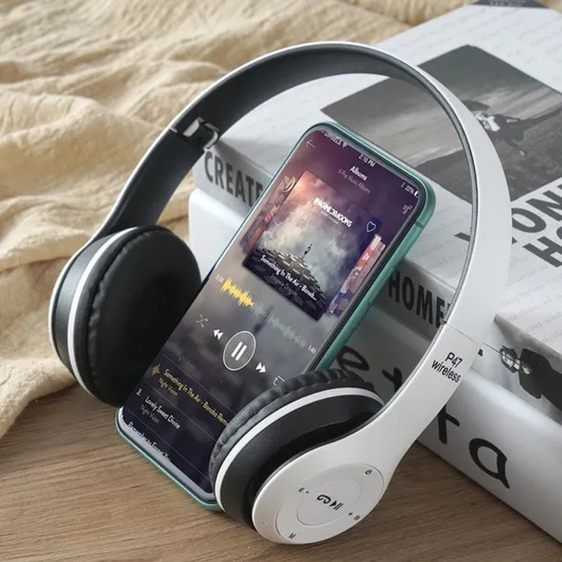 Bluetooth Headphones Wireless Bluetooth 5.0 Heavy Bass Stereo Folding Auriculares with Mic Support TF SD Card