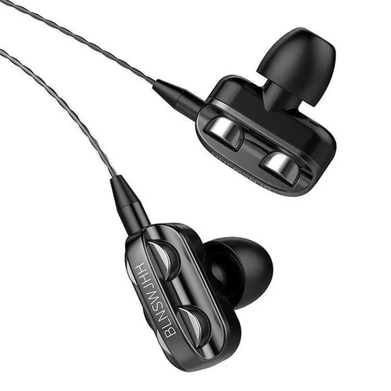 Stereo 3.5Mm Wired Earphone Noise Isolation Sport In-Ear Earphone with Microphone and Subwoofer Headset for IOS Android Earphone