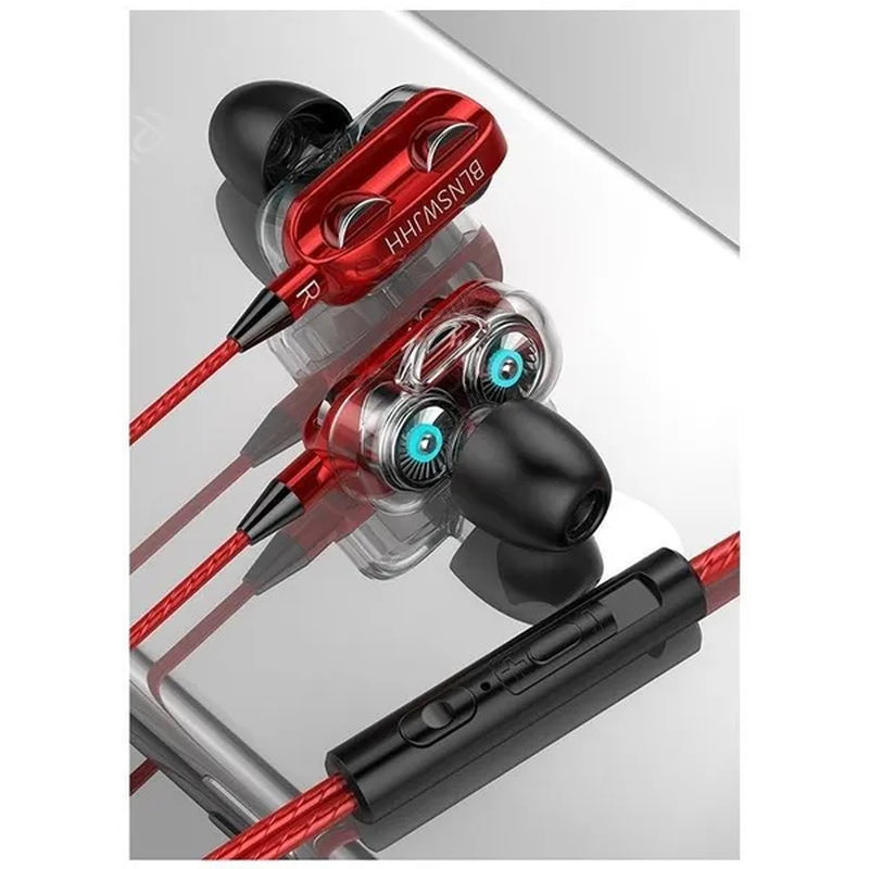 Stereo 3.5Mm Wired Earphone Noise Isolation Sport In-Ear Earphone with Microphone and Subwoofer Headset for IOS Android Earphone