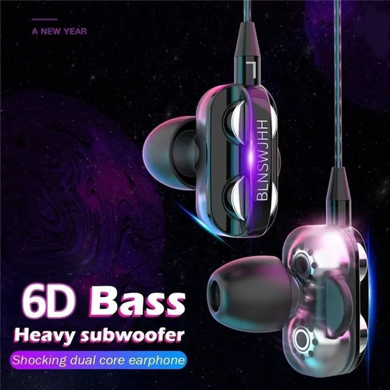 Stereo 3.5Mm Wired Earphone Noise Isolation Sport In-Ear Earphone with Microphone and Subwoofer Headset for IOS Android Earphone