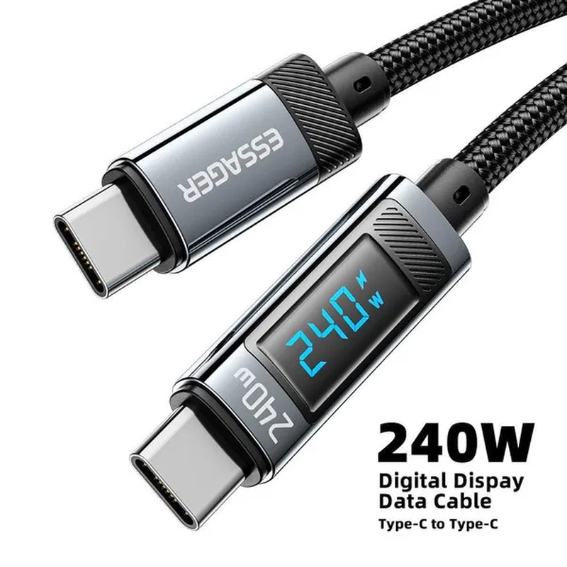 2024 NEW USB C Cable 240W PD 3.1 USB Type C Cable Fast Charging Cable Type C for Iphone 15 Macbook Pro Samsung Xiaomi Charge Cord